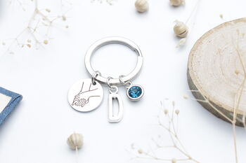 I Love You, Holding Hands Gesture Necklace. Valentine's Gift, 4 of 8