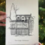 'Black And White Hand Drawn House Portrait', thumbnail 3 of 7