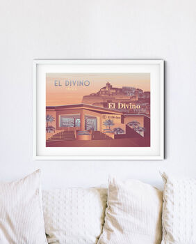 El Divino Nightclub Ibiza Travel Poster Art Print, 2 of 8