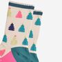 Women's Bamboo Socks Multicoloured Christmas Tree, thumbnail 3 of 5