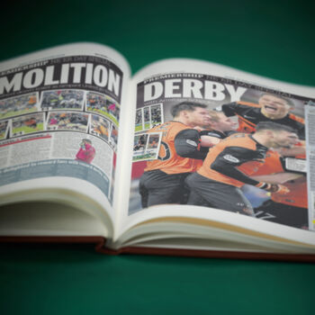Dundee United Personalised Football Gift Tangerines Newspaper History Book, 5 of 12