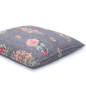 Les Indes Mahua Floral Recycled Cotton Cushion Cover, 5 of 6