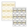 Eid Mubarak Gift Sticker Label Sheets 36pk Gold And Black, thumbnail 1 of 4