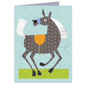 Horse Mini Greetings Card, 3 of 5