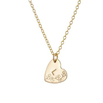Gold Plated Heart Necklace With Initials, 4 of 4