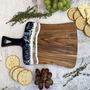 Personalised First Home Cheese Board | Custom Resin And Wood Serving Board With Your Photo | Housewarming Gift For Couples, thumbnail 5 of 5