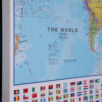 World Canvas Map Print Panel Flags, 2 of 6