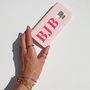 Nude And Hot Pink Personalised Phone Case, thumbnail 2 of 5
