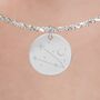 Personalised Taurus Constellation Necklace In Silver, thumbnail 1 of 11