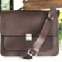 Leather Satchel With Clip, thumbnail 2 of 4
