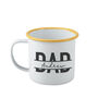 Personalised Dad Monogram Enamel Mug, thumbnail 4 of 6