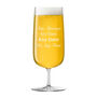 Personalised Pilsner Borough Beer Glass, thumbnail 1 of 7