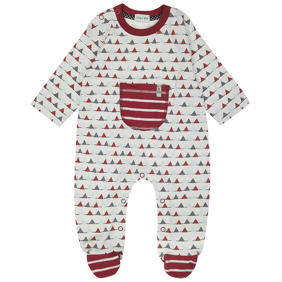 Footed Jersey Playsuit Baby Bunting Print By Award Winning Lilly + Sid ...