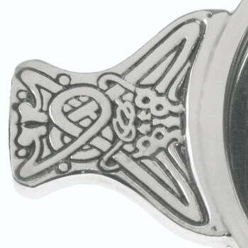 Pewter Quaich With Celtic Knot Detail, 3 of 9