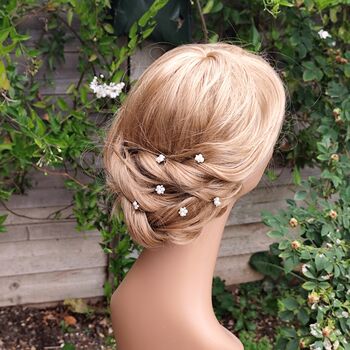 Set Of Six Pearl Bridal Hair Pins, 5 of 12