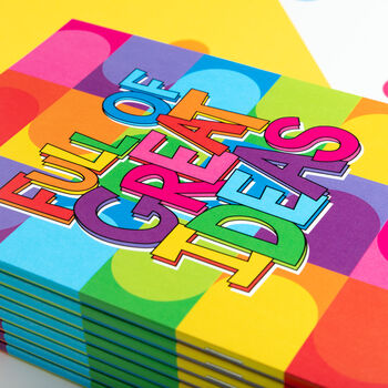 Full Of Great Ideas Colourful A5 Notebook, 9 of 10