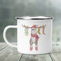 Xmas Reindeer Enamel Mug, thumbnail 3 of 3