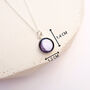 Tiny Personalised Sterling Silver Moon Phase Necklace, thumbnail 7 of 11