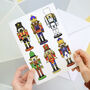 Dog Nutcrackers Christmas Card, thumbnail 3 of 4