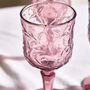 Set Of Four Lucena Amethyst Wine Goblets, thumbnail 4 of 8