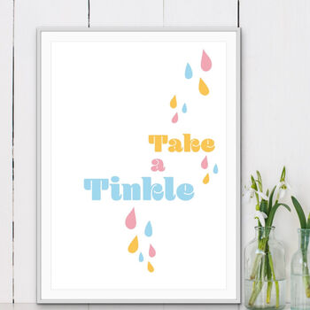 Take A Tinkle Bathroom Print, 2 of 3