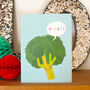 Mini Broccoli Greetings Card, thumbnail 4 of 4