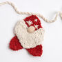 Christmas Gonk Garland And Paper Chain Knitting Kit, thumbnail 5 of 7