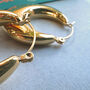 Large Hoop Earrings 18k Lightweight Statement Jewellery, thumbnail 3 of 6