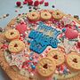 Father’s Day White Chocolate And Raspberry Personalised Giant Cookie – Handmade Gift, thumbnail 1 of 5