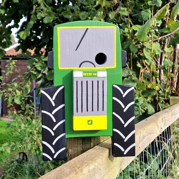 Tractor Personalised Bird Box, 2 of 5