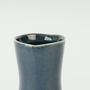 Handmade Stoneware Navy Blue Bud Vase For Flowers, thumbnail 2 of 3