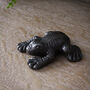 Cast Iron Frog Ornament Or Paperweight, thumbnail 2 of 3