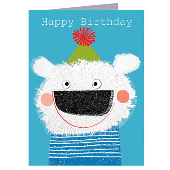 Happy Birthday Fluffus Polar Bear Mini Card, 2 of 3