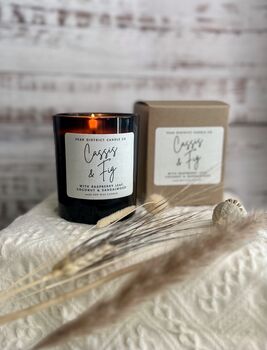 Cassis And Fig Scented Soy Candle, 2 of 3