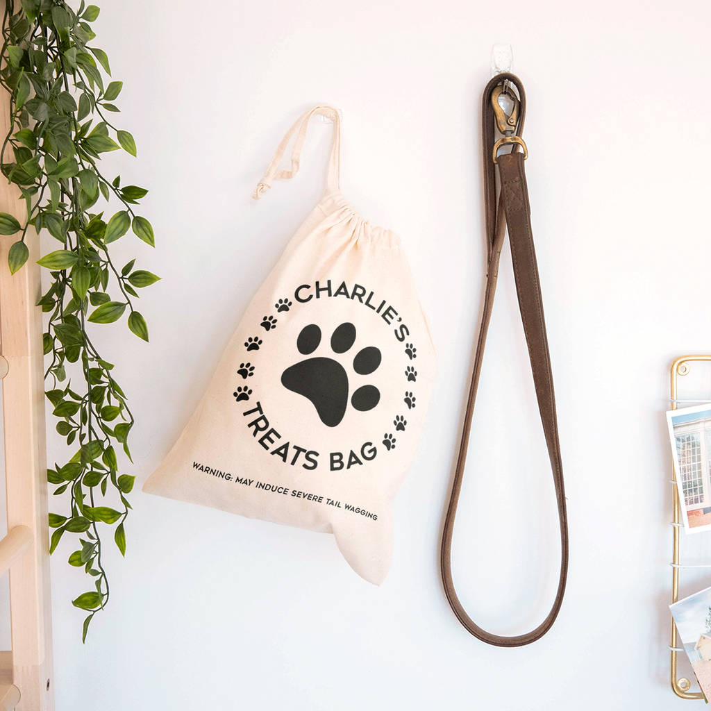 Personalised Pet 'Treat' Canvas Bag, 1 of 7