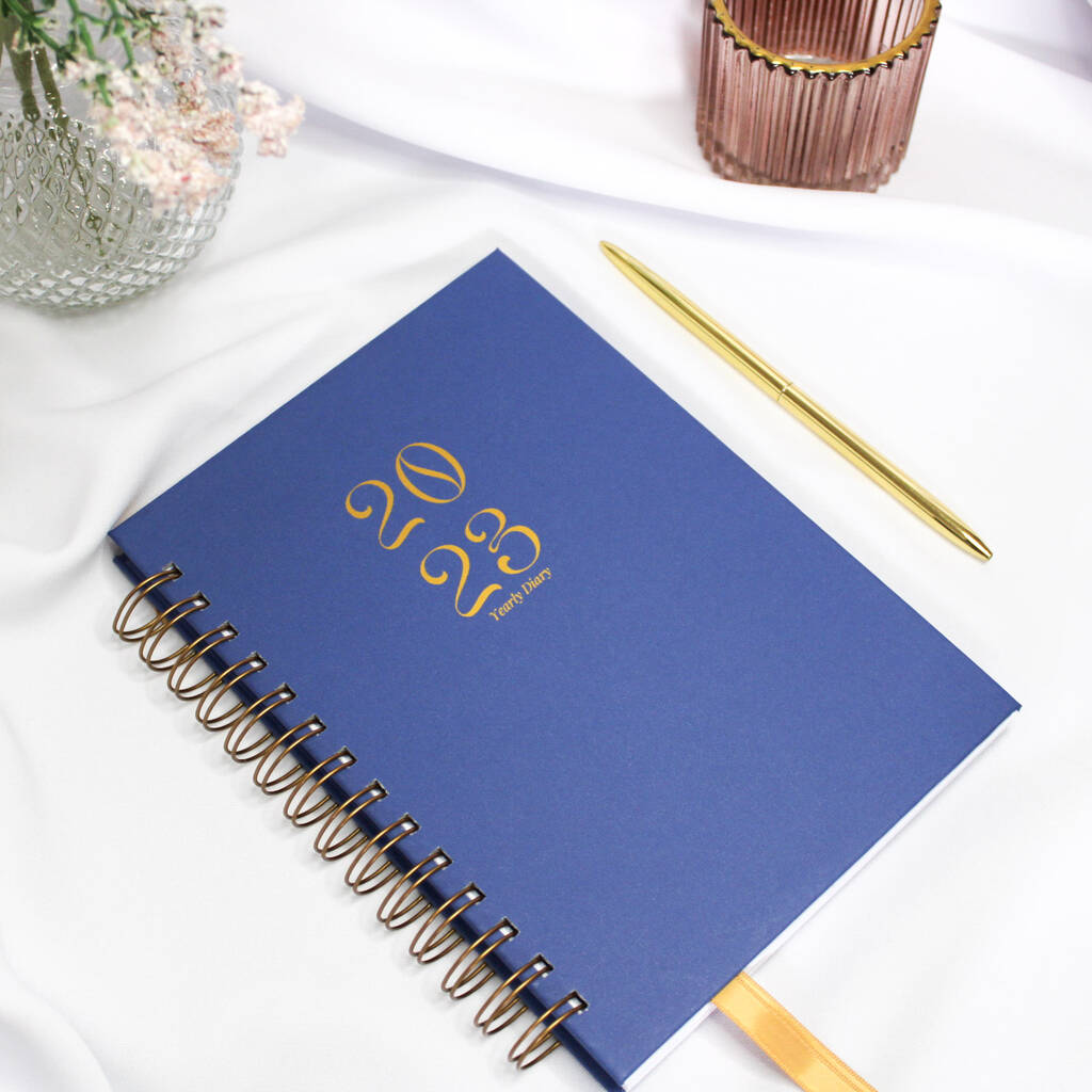 Personalised 2023 Diary | Colour Me Navy Blue, 1 of 8