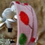 Linen Headband With Hand Embroidered Flower, thumbnail 8 of 12