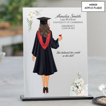 Personalised Graduation Robe Gift For Her Daisy Design, 2 of 10