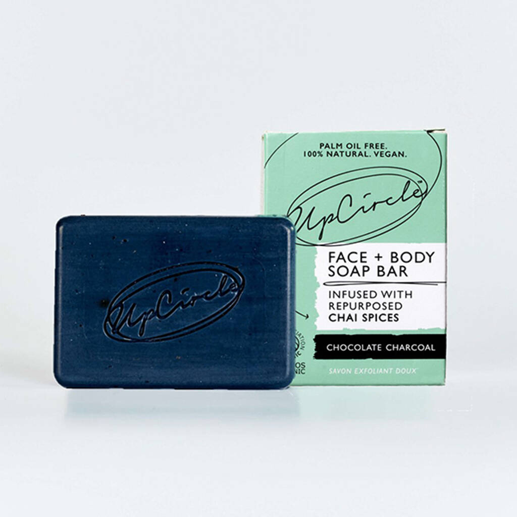 Chocolate Charcoal Bar Soap 100g By Little Deer | notonthehighstreet.com