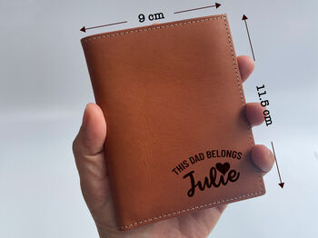 Sustainable Personalised Gift, Genuine Leather Wallet, 5 of 11