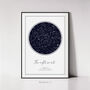 Girlfriend Personalised Gift, Custom Star Map Print, Valentines Day Couple Gift The Night We Met, thumbnail 5 of 12