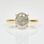 18ct Gold Oval Diamond Engagement Ring, thumbnail 1 of 4