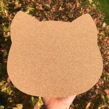 Customised Cat Name Face Pin Board | Cork Board, 5 of 5