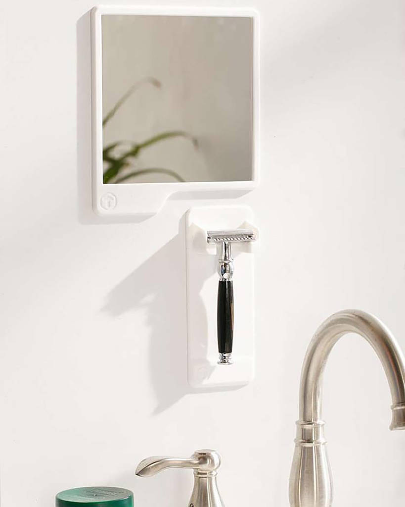 Razor Holder And Shaving Mirror Gift Pack By TOOLETRIES