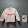 Personalised Hand Knitted Children’s Name Cardigan, thumbnail 3 of 10