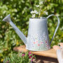 Spring Meadow Metal Watering Can Planter, thumbnail 2 of 4