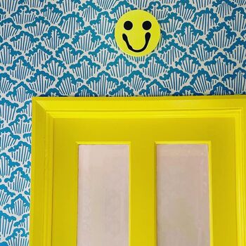 Smiley Face Wall Hanging Neon Green, 2 of 4