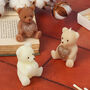 G Decor Soy Wax Teddy Bear With Shiny Heart Candles, thumbnail 1 of 7