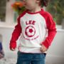 Personalised Kids Long Sleeved Top With Football Motif, thumbnail 2 of 2