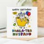 'Koala Tea Husband' Birthday Card, thumbnail 1 of 2